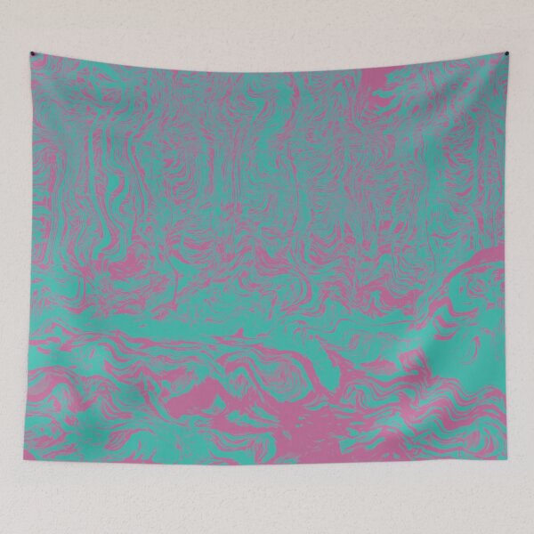 Item preview, Pink turquoise impression surrealism pattern designed and sold by HansBlame.