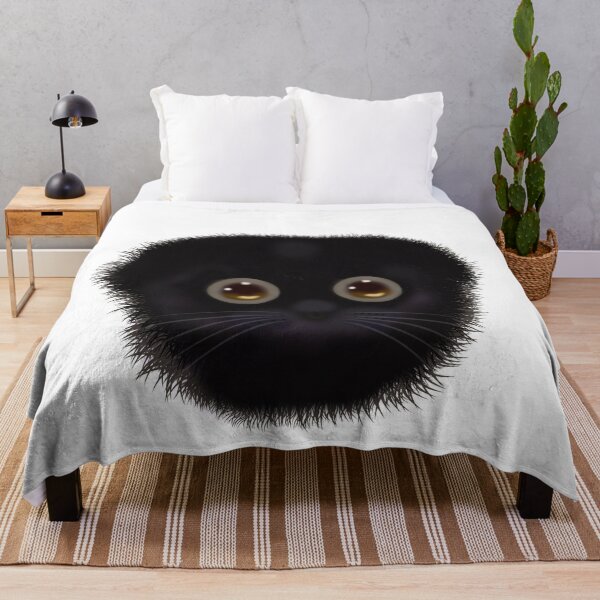 Item preview,  Fluffy black cat designed and sold by Galina Kostyaeva.