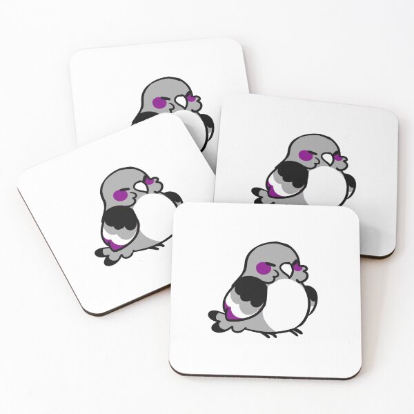 Item preview, asexual pride parrot designed and sold by snowysaur.