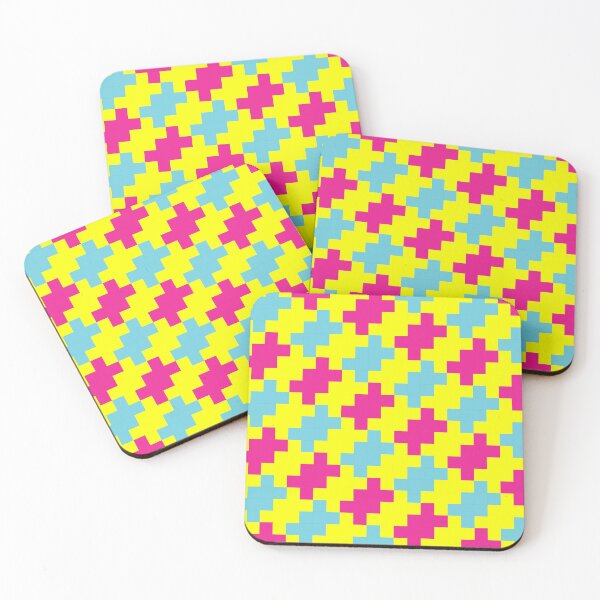 Item preview, Pink and Blue check pattern designed and sold by bunbun369.