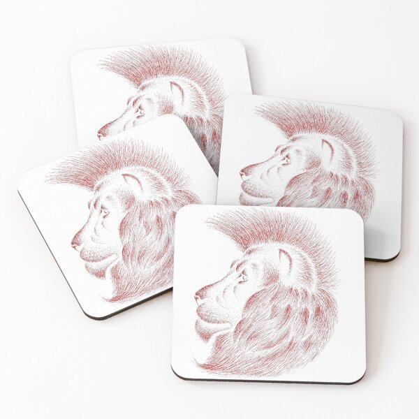 Item preview, Red Lion Line Art designed and sold by JTS STORE.