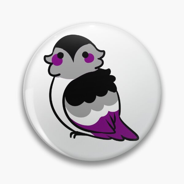 Item preview, asexual pride bird designed and sold by snowysaur.