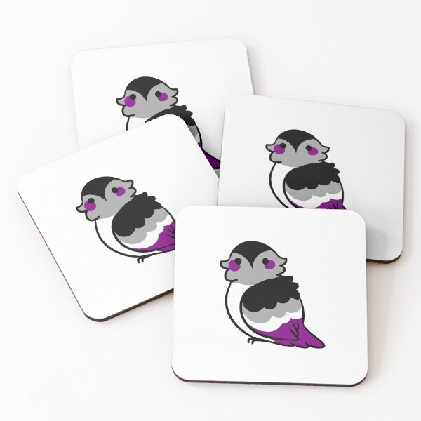 Item preview, asexual pride bird designed and sold by snowysaur.