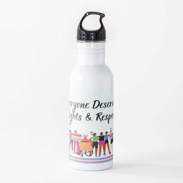 Everyone Deserves Rights and Respect Water Bottle