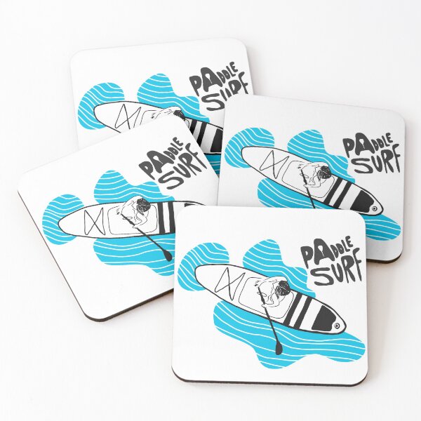 Item preview, Paddle surf drawing minimalist handmade surf surfing stand up paddle  designed and sold by Tropical Blood.
