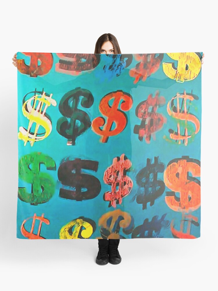 Andy Warhol Dollar Sign | Scarf