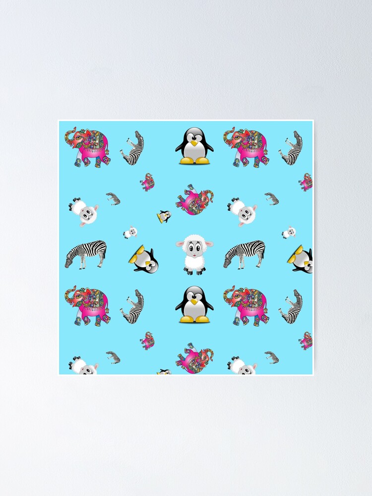 "Animals Pack" Poster by FifthGArtist Redbubble