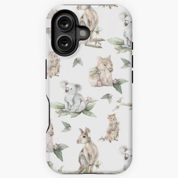 Artikel-Vorschau von Aquarell australische Tiere. Wombat, Koala, Quokka und Känguru., designt und verkauft von seartwork.