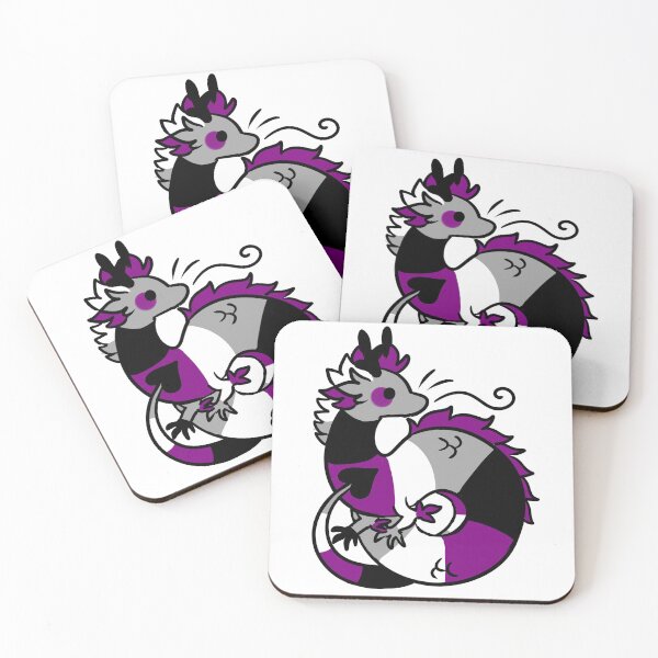 Item preview, asexual pride dragon designed and sold by snowysaur.