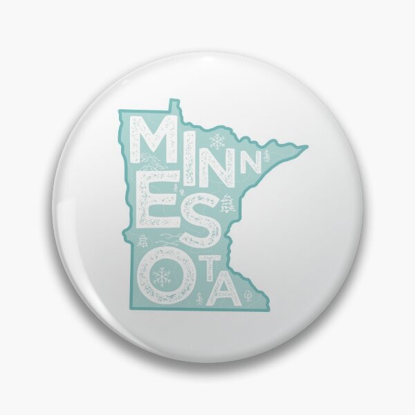 Item preview, Minnesota Map Typography Blue designed and sold by HelloGentry.