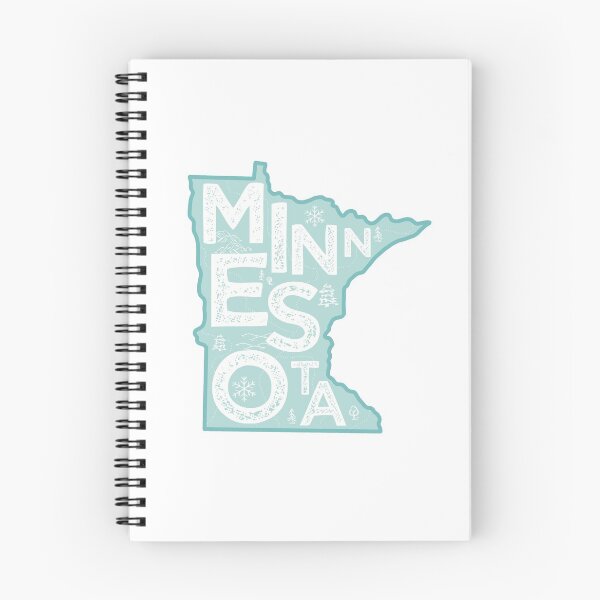 Item preview, Minnesota Map Typography Blue designed and sold by HelloGentry.