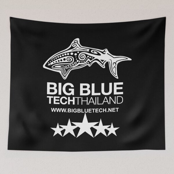 Item preview, Big Blue Tech Logo White designed and sold by BigBlueDiving.