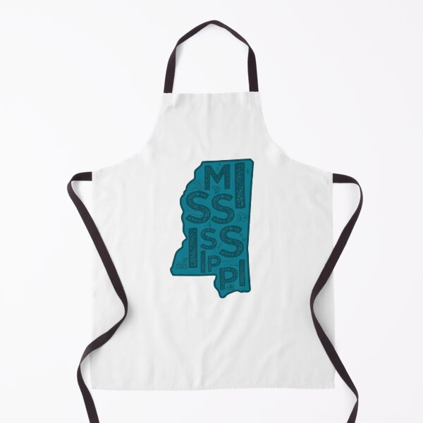 Item preview, Mississppi Map Typography Navy designed and sold by HelloGentry.