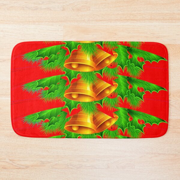 Item preview, MODERN ART RED HOLIDAY BELLS & GREEN HOLLY  PATTERNS designed and sold by sharlesart.
