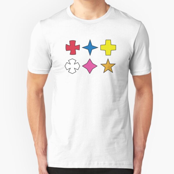 Ninninger/Ninja Steel Helmet Shurikens Slim Fit T-Shirt