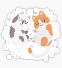 Kitty Cuddles Sticker