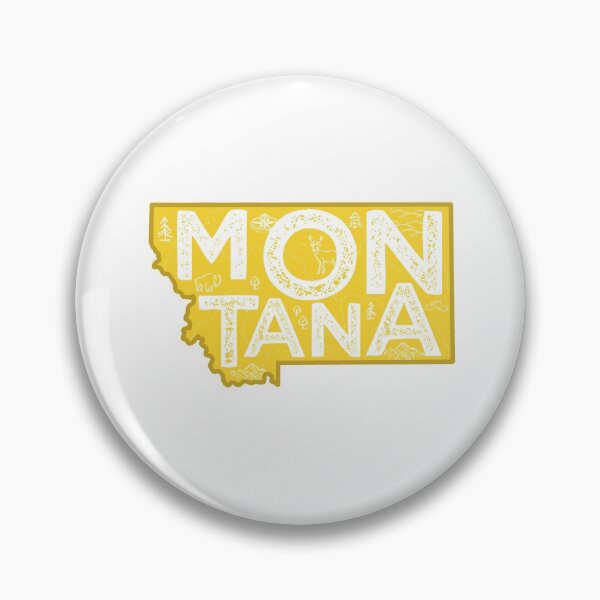 Item preview, Montana Map Typography Gold designed and sold by HelloGentry.