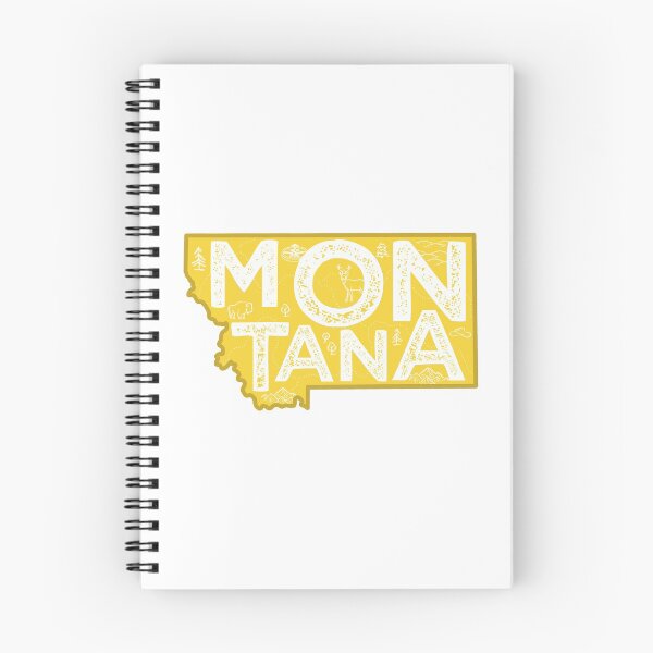 Item preview, Montana Map Typography Gold designed and sold by HelloGentry.