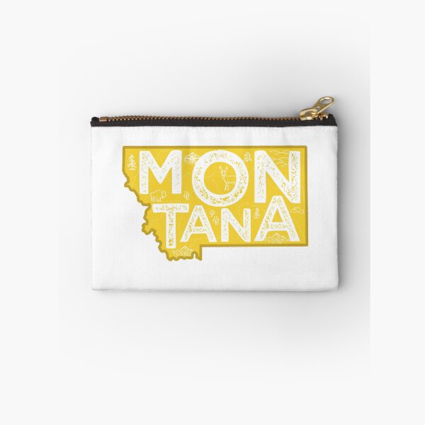 Item preview, Montana Map Typography Gold designed and sold by HelloGentry.