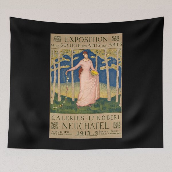 Item preview, retro exposition de la societe des amis des arts neuchatel designed and sold by CorasPosters.
