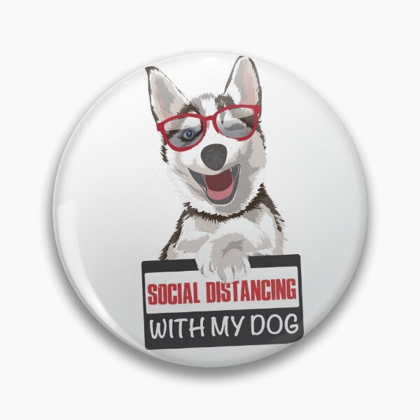 Item preview, Social distancing with my dog designed and sold by NekoTshirt.