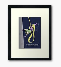 Rapunzel Abseil Escape Attempt Framed Print