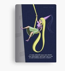 Rapunzel Abseil Escape Attempt Canvas Print