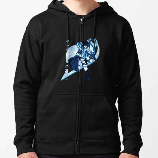 Fairy Tail - Gray Fullbuster Sudadera con capucha y cremallera