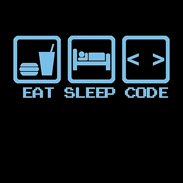 Artwork thumbnail, Eat Sleep Code Programmer Life by Hyper-Field