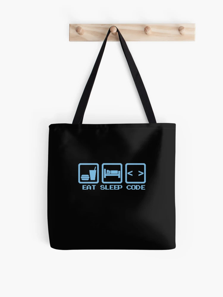Thumbnail 1 of 2, Tote Bag, Eat Sleep Code Programmer Life designed and sold by Hyper-Field.