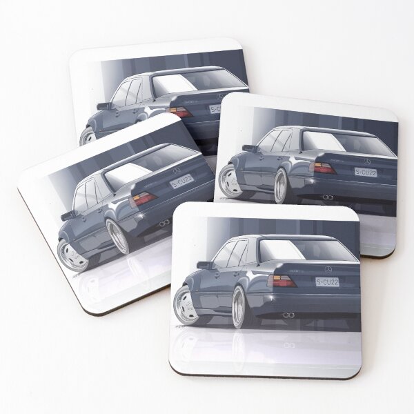 Item preview, Mercedes W124 E500 designed and sold by Alt_ Illustrations.