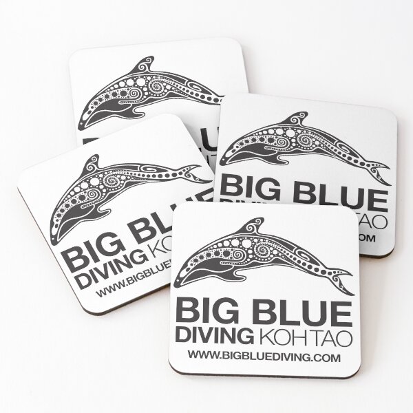 Artikelvorschau, Big Blue Standard Logo Schwarz entworfen und verkauft von BigBlueDiving.