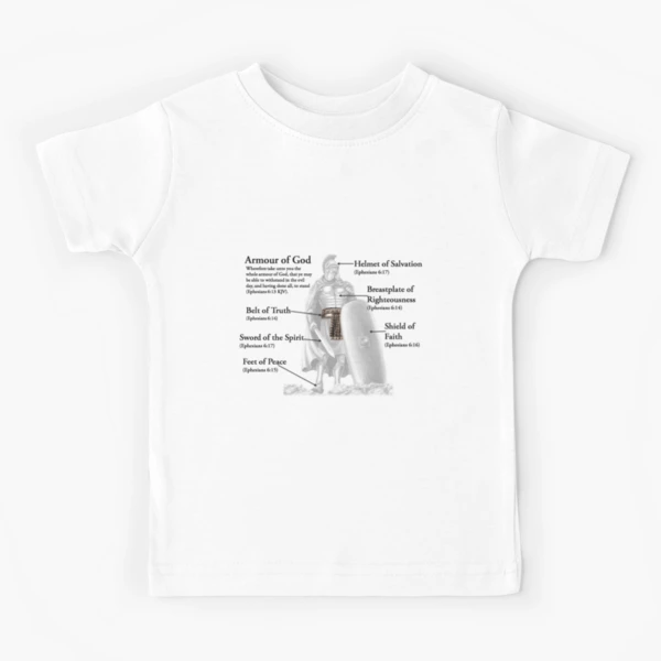 Armour of God Christian Most Popular Verse for protection | Kids T-Shirt