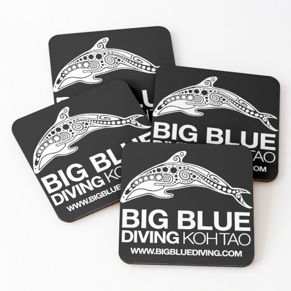 Item preview, Big Blue Standard Logo White designed and sold by BigBlueDiving.
