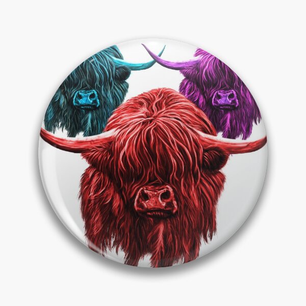 Item preview, Scottish Highland Cow Colourful Herd designed and sold by brodyquixote.