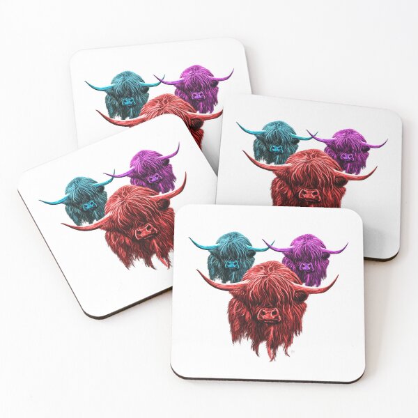 Item preview, Scottish Highland Cow Colourful Herd designed and sold by brodyquixote.