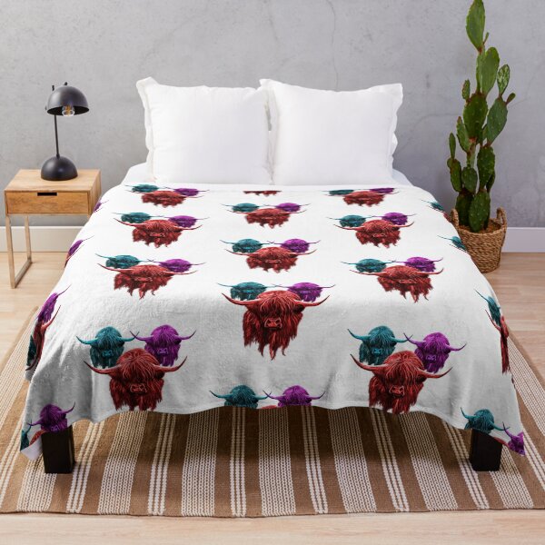 Item preview, Scottish Highland Cow Colourful Herd designed and sold by brodyquixote.