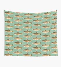vintage trout Wall Tapestry