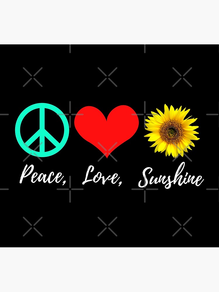 Peace Love Sunshine Svg, Sunflower Svg, Funny Summer