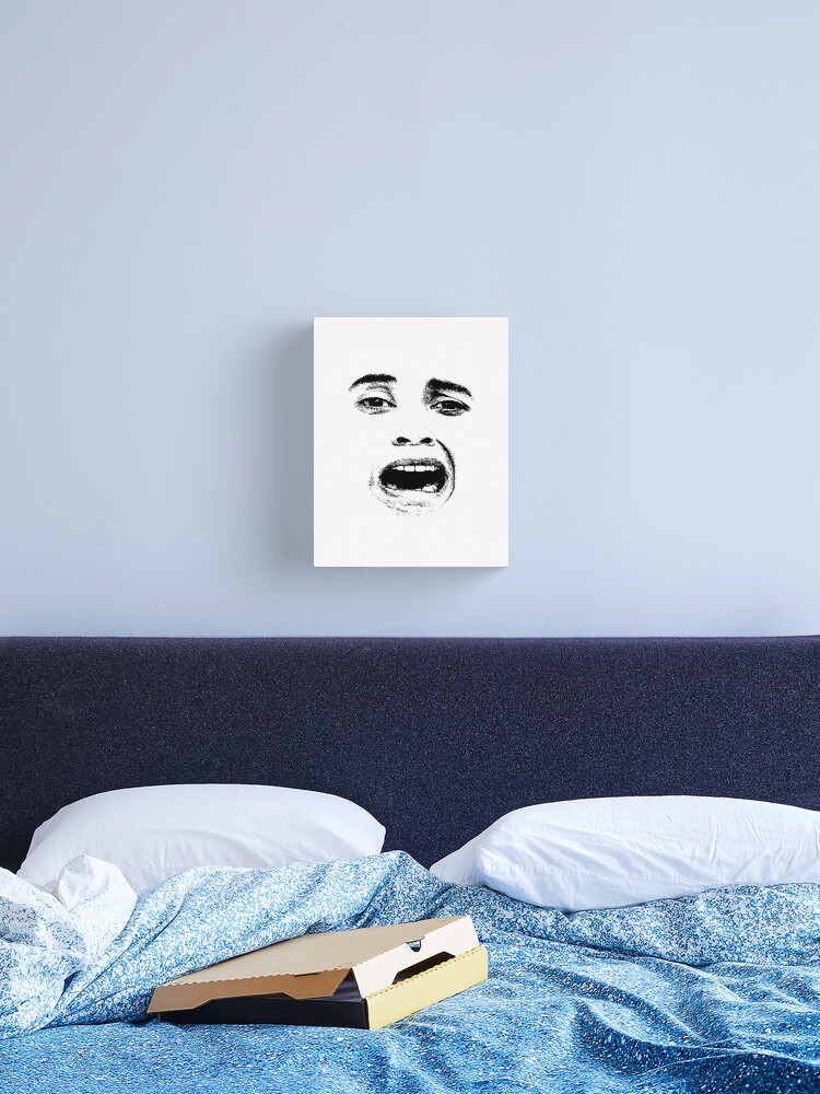 Scared Woman Expression Face  Art Board Print for Sale by DFLC Prints