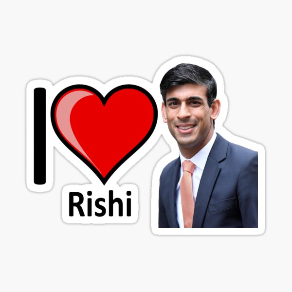 Artikel-Vorschau von Ich liebe Rishi Sunak, designt und verkauft von partybitz.