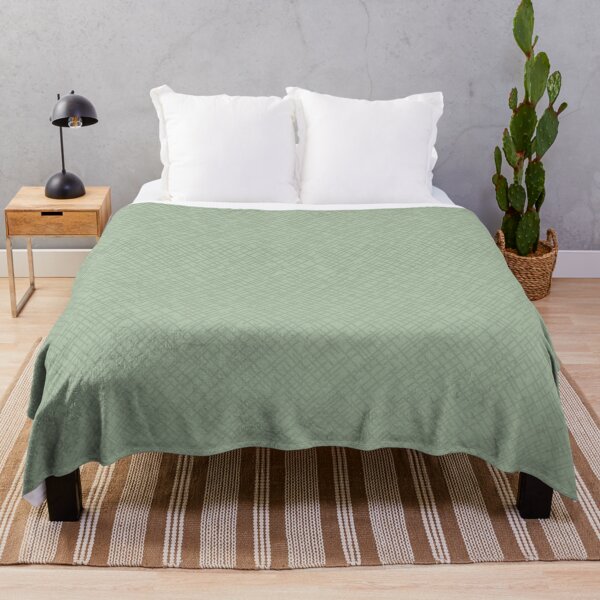Item preview, Fleece fabric texture | Sage green random lines pattern designed and sold by TheWalnut.