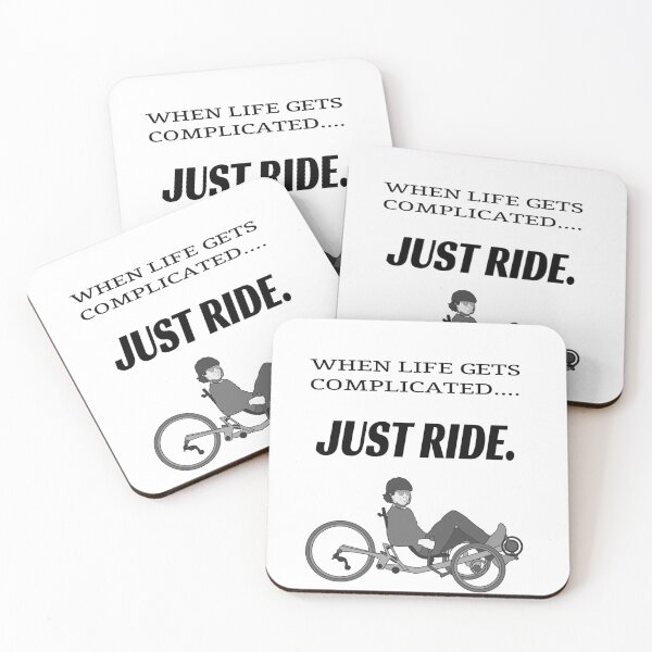 Item preview, JUST RIDE. (optimised for light background) designed and sold by Koen1982.