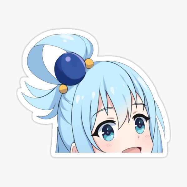 Konosuba -- Aqua Anime Decal Sticker – KyokoVinyl