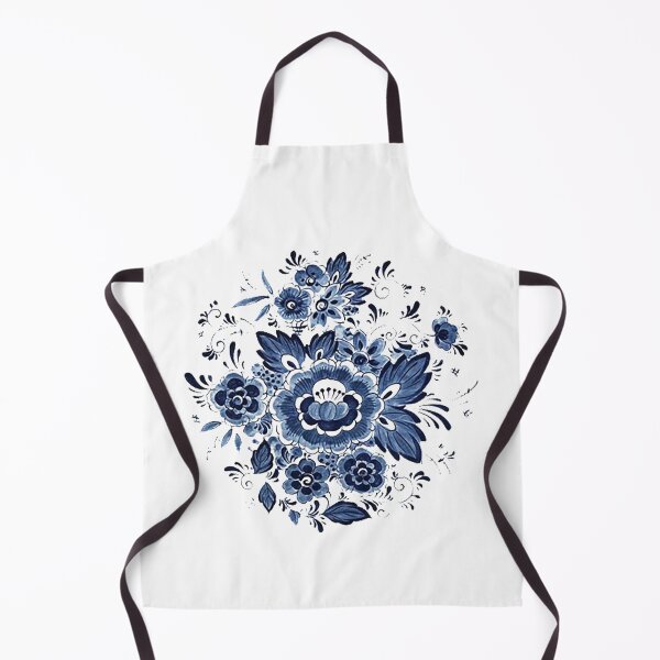 Vista previa del artículo con la obra «Flores azules de Delft vintage», diseñado y vendido por Felix Felicis.