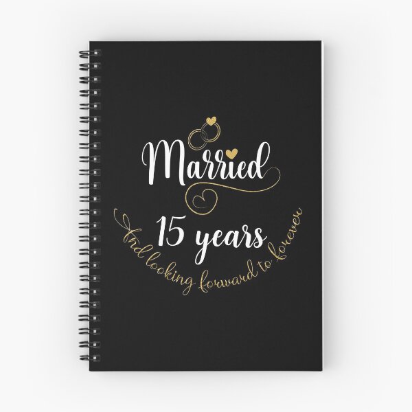 Item preview, Married 15 Years And Looking Forward To Forever Cute Couples design designed and sold by Grabitees.