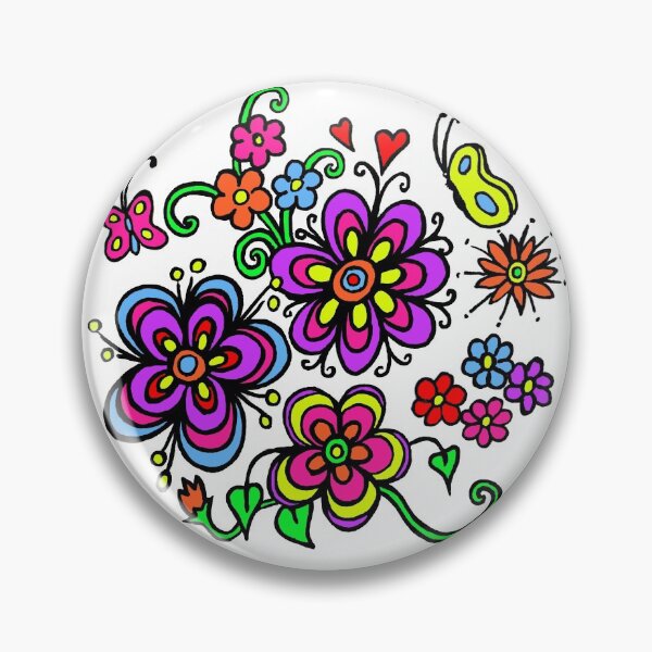 Item preview, Coloured Floral Drawing  designed and sold by Heatherian.