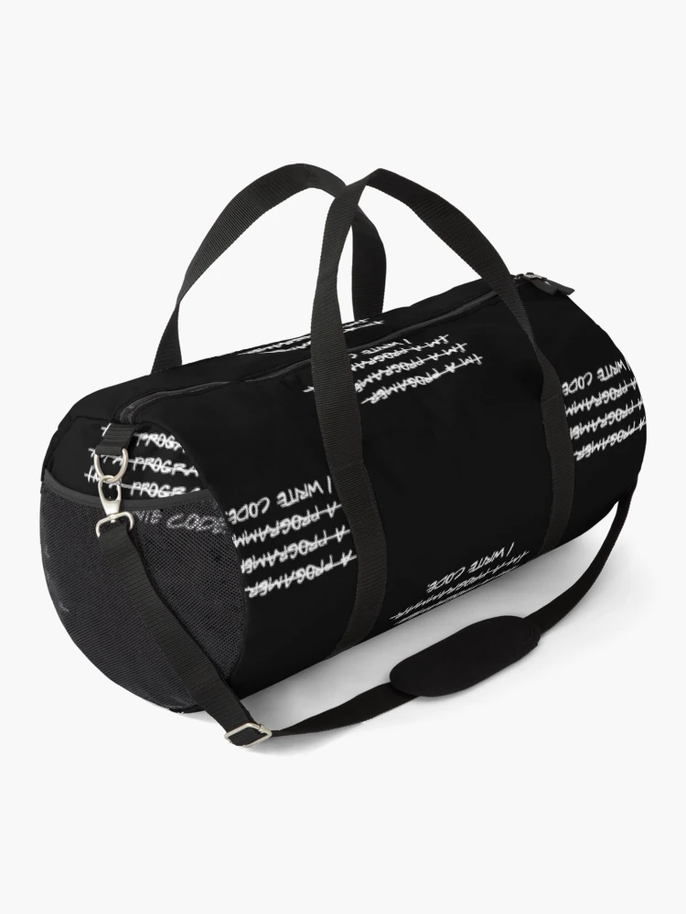 Thumbnail 2 of 3, Duffle Bag, I Write Code Programmer designed and sold by Hyper-Field.