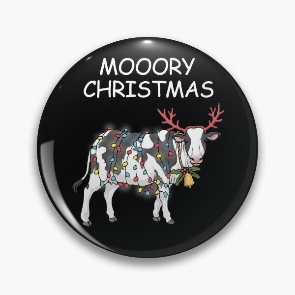 Item preview, Merry Christmas Cow Moory Lights Reindeer Cow Moo designed and sold by DSWShirts.
