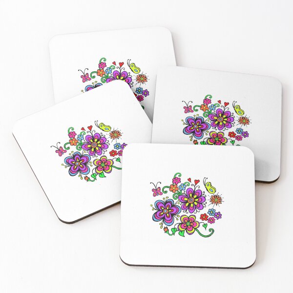 Item preview, Coloured Floral Drawing  designed and sold by Heatherian.